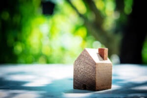 wooden model house